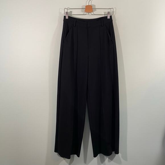 Maeve By Anthropologie Women Navy Super High Rise Wide Leg Pull On Pants Size M - Picture 8 of 8